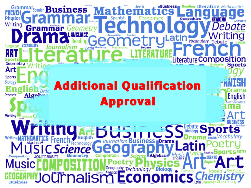 Additional Qualifications Approval – EBMA Shop